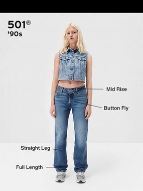 Levi's Light Blue Denim Waistband Jeans